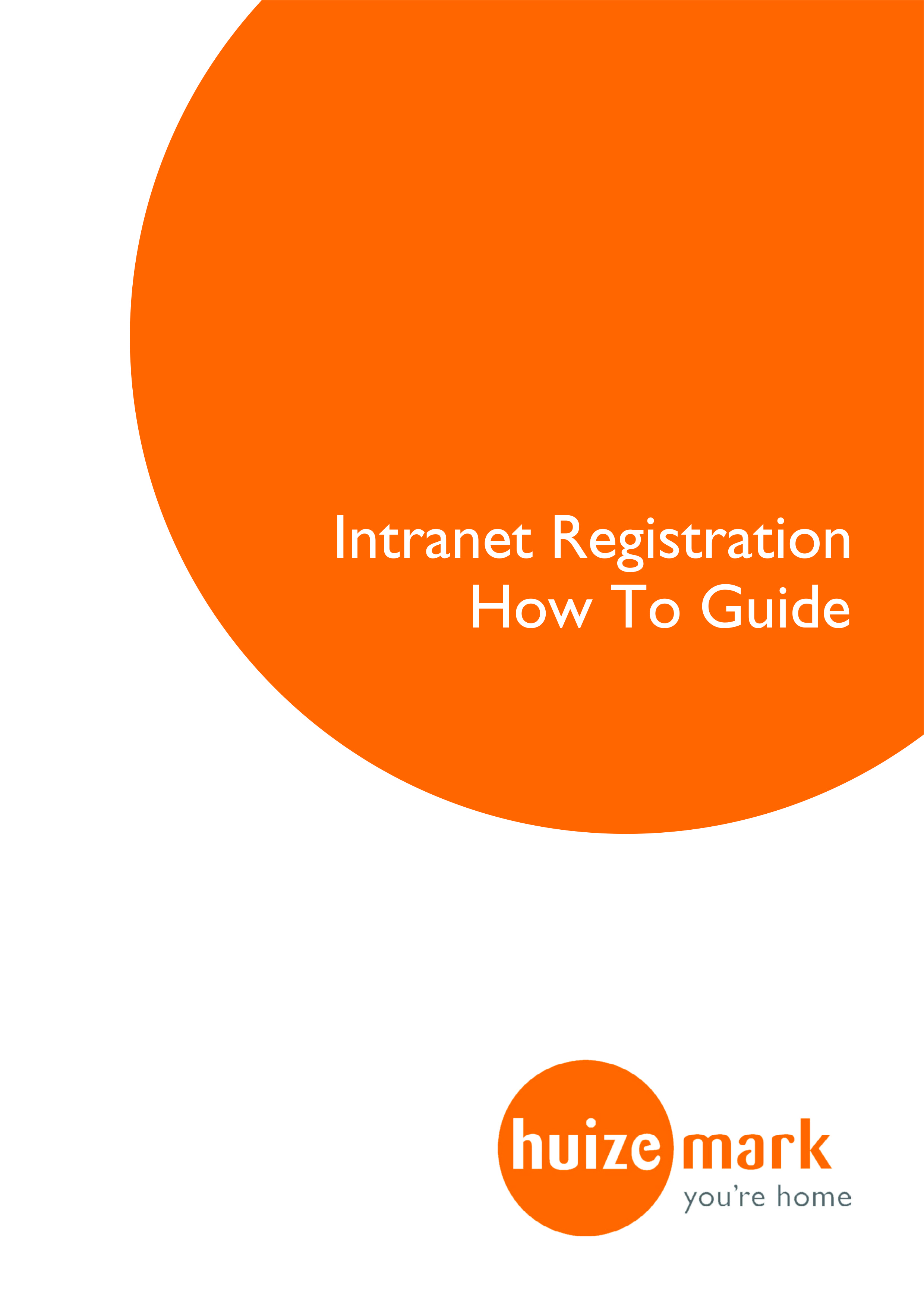 How to Register on the Intranet